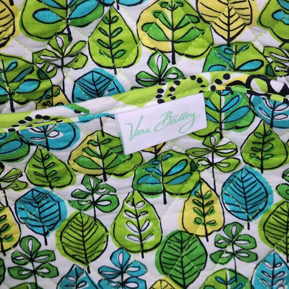 Vera Bradley Retired Limes Up Green Large Weekender Get Going Tote Bag RARE - Picture 7 of 11